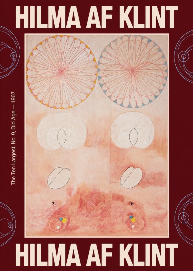 Hilma af Klint The Ten Largest, No. 9, Old Age – 1907 No3 - Plakát