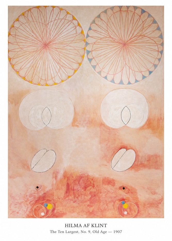 Hilma af Klint The Ten Largest, No. 9, Old Age – 1907 No5 - Plakát