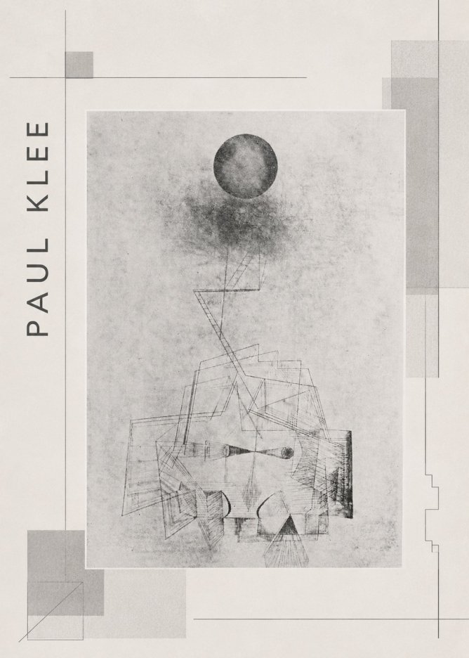 Paul Klee Abstract Study with Sphere and Ladder No2 - Plakát