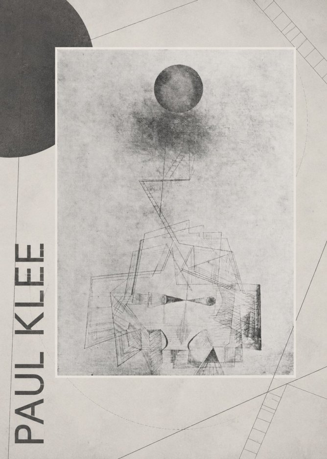 Paul Klee Abstract Study with Sphere and Ladder No6 - Plakát
