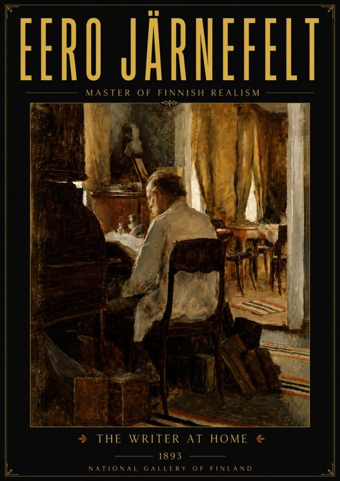 Eero Järnefelt The Writer at Home No6 - Plakát
