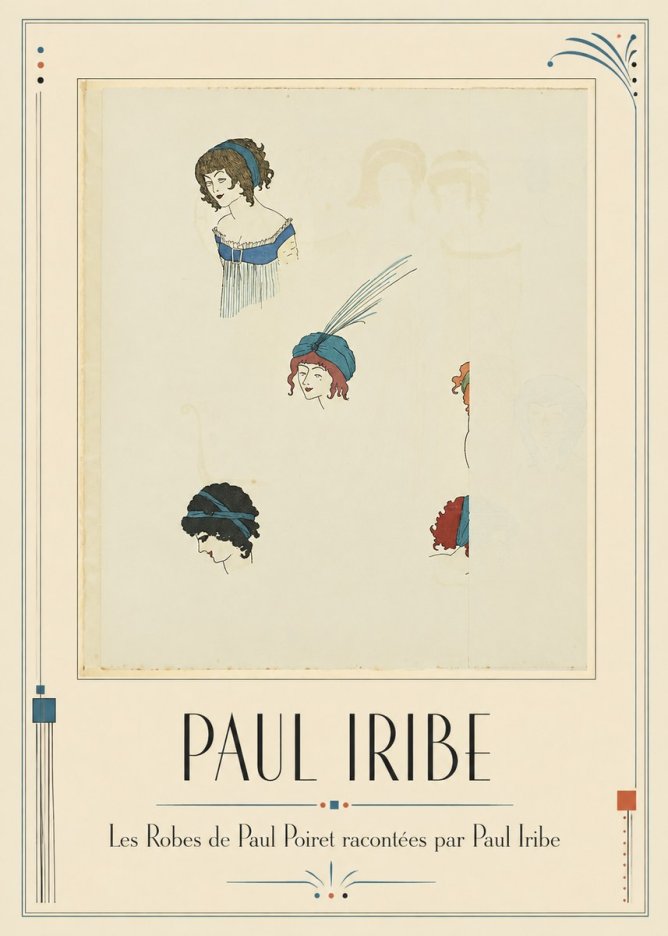 Paul Iribe Les Robes De Paul Poiret Racontées Par Paul Iribe No1 - Plakát