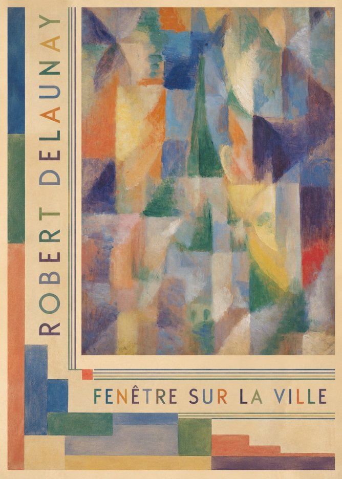 Robert Delaunay Fenêtre Sur La Ville No2 - Plakát