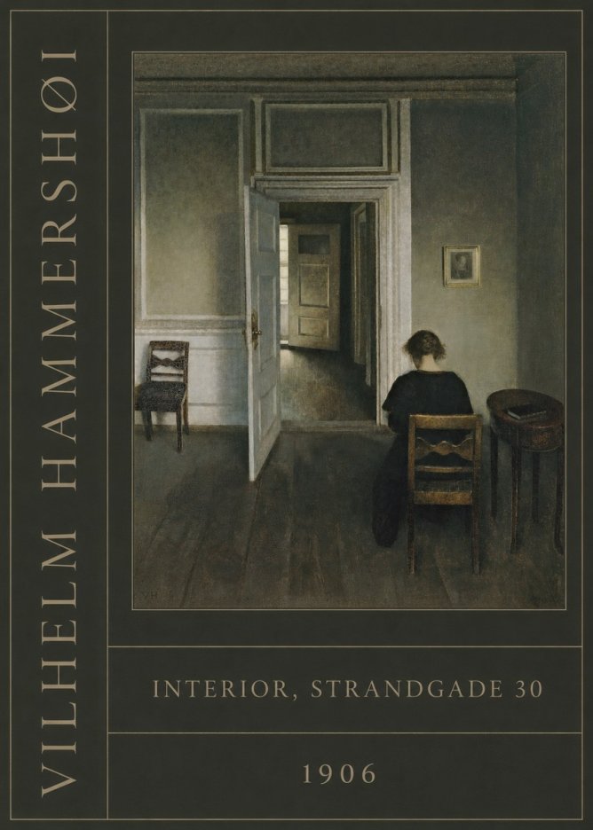 Vilhelm Hammershøi Interior, Strandgade 30 II No3 - Plakát