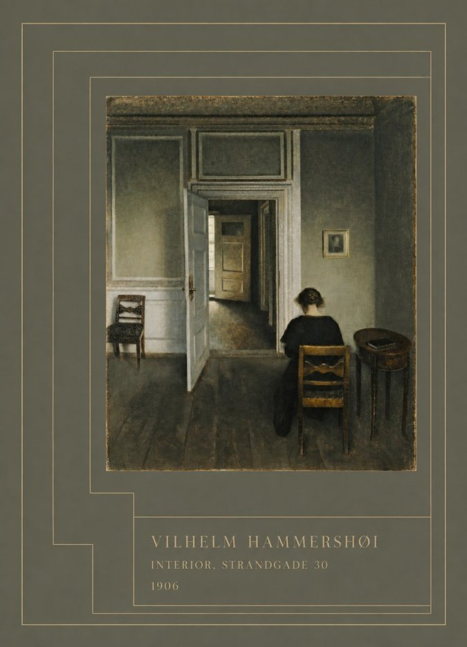 Vilhelm Hammershøi Interior, Strandgade 30 II No4 - Plakát