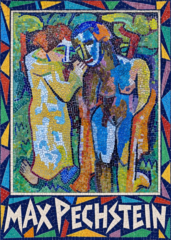 Max Pechstein Couple in Mosaic No1 - Plakát