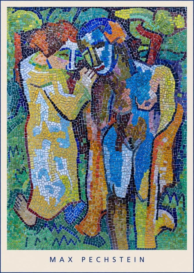 Max Pechstein Couple in Mosaic No5 - Plakát