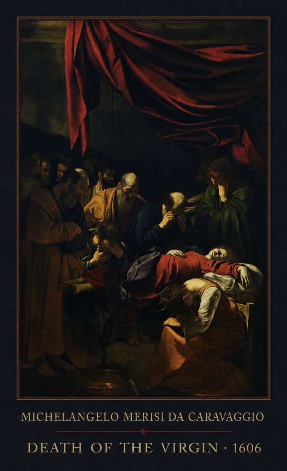 Michelangelo Merisi da Caravaggio Death of the Virgin No1 - Plakát