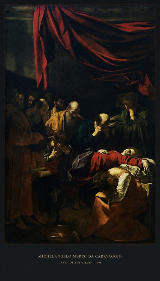 Michelangelo Merisi da Caravaggio Death of the Virgin No5 - Plakát