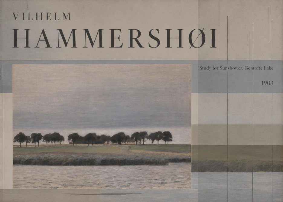 Vilhelm Hammershøi Study for Sunshower, Gentofte Lake No5 - Plakát