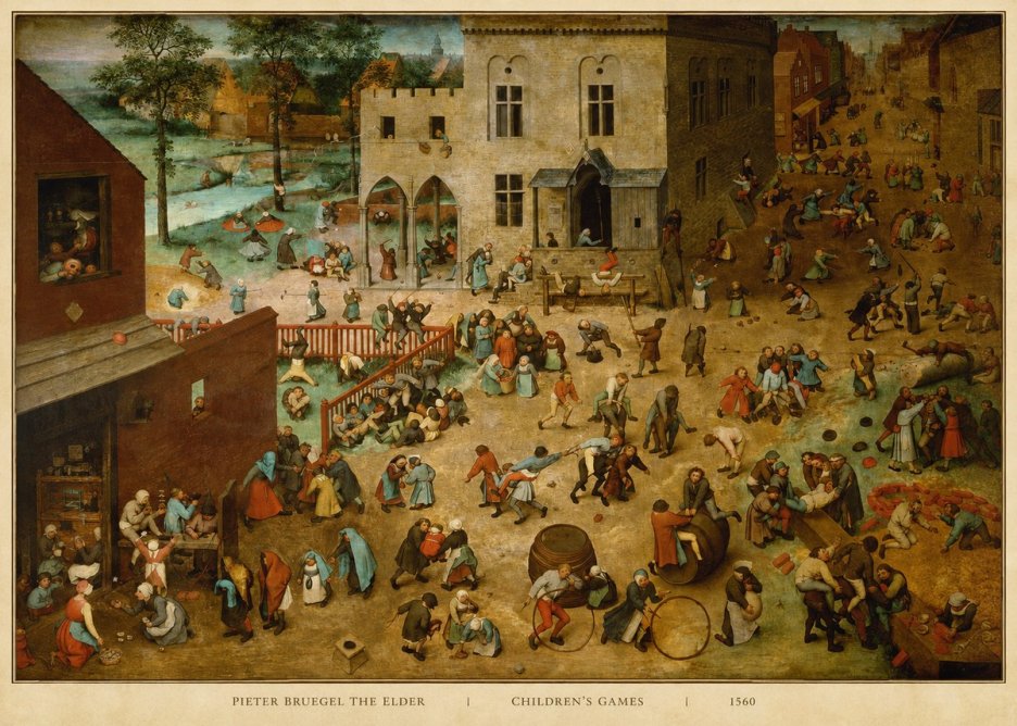 Pieter Bruegel Children's Games II No5 - Plakát