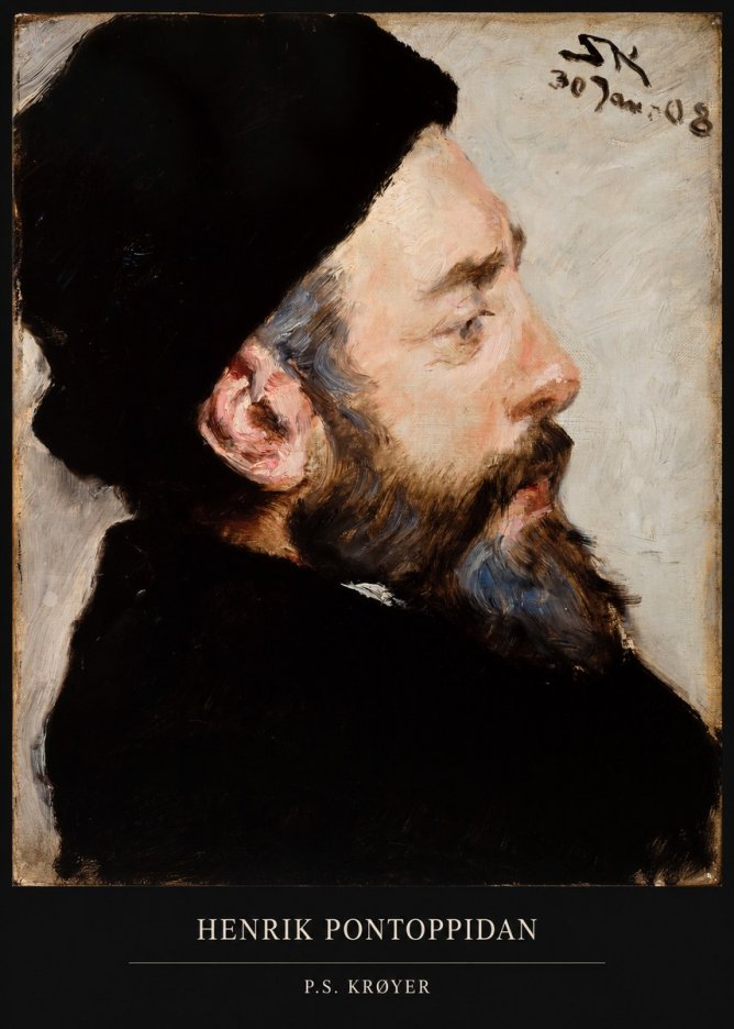 P.S. Krøyer Henrik Pontoppidan No5 - Plakát