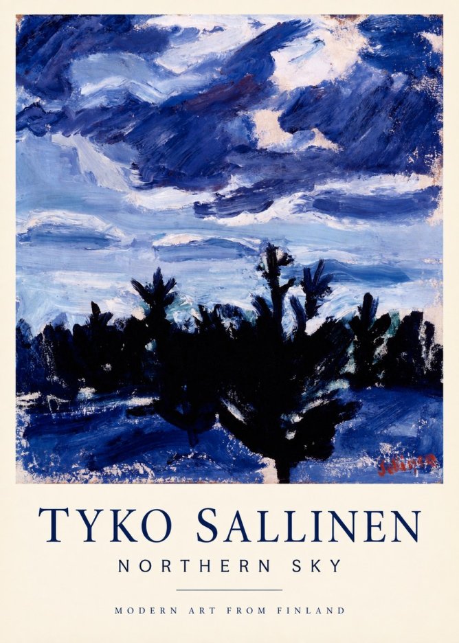 Tyko Sallinen Northern Sky No1 - Plakát