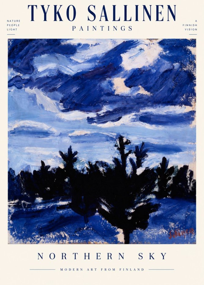 Tyko Sallinen Northern Sky No3 - Plakát