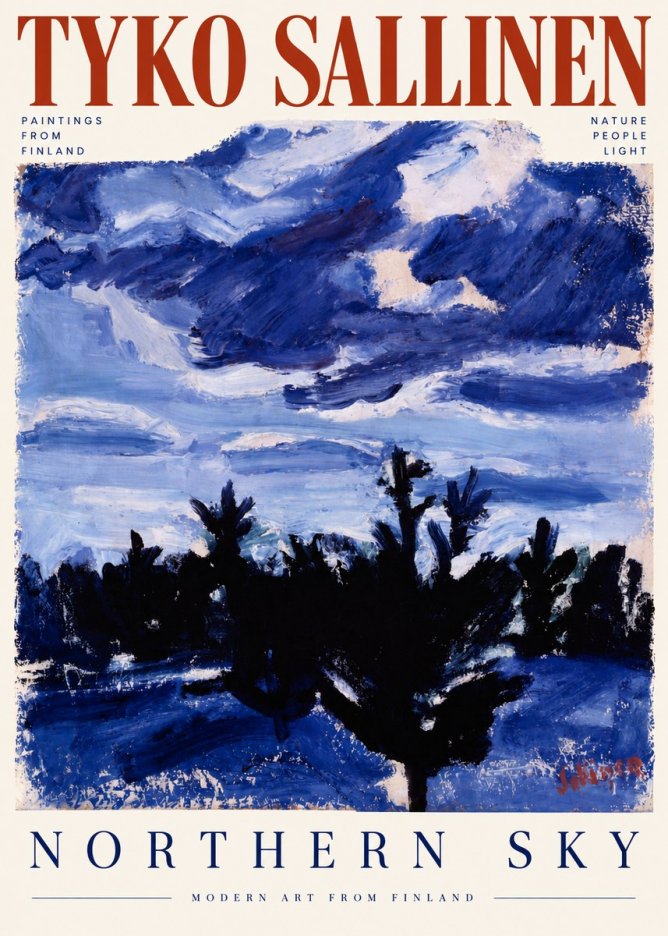 Tyko Sallinen Northern Sky No5 - Plakát