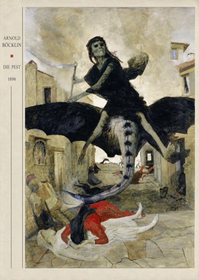 Arnold Böcklin Die Pest II No4 - Plakát
