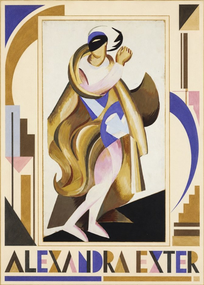 Alexandra Exter Art Deco Figure No1 - Plakát