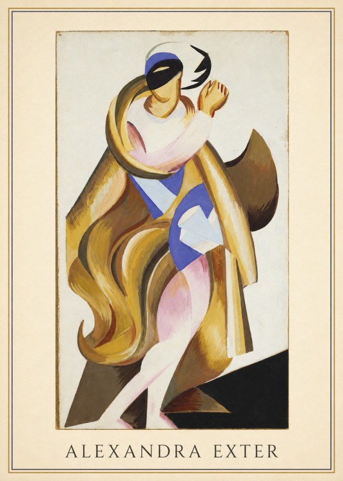 Alexandra Exter Art Deco Figure No3 - Plakát