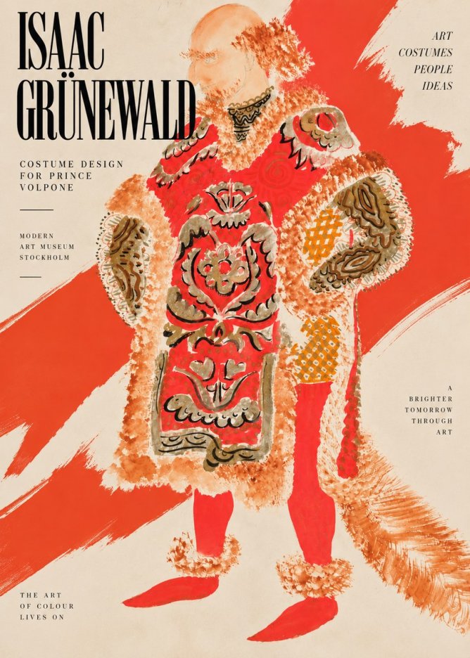 Isaac Grünewald Costume Design for a Theatre Production No3 - Plakát