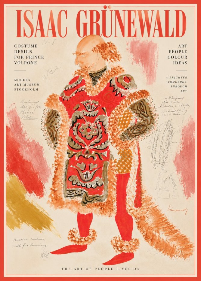 Isaac Grünewald Costume Design for a Theatre Production No6 - Plakát