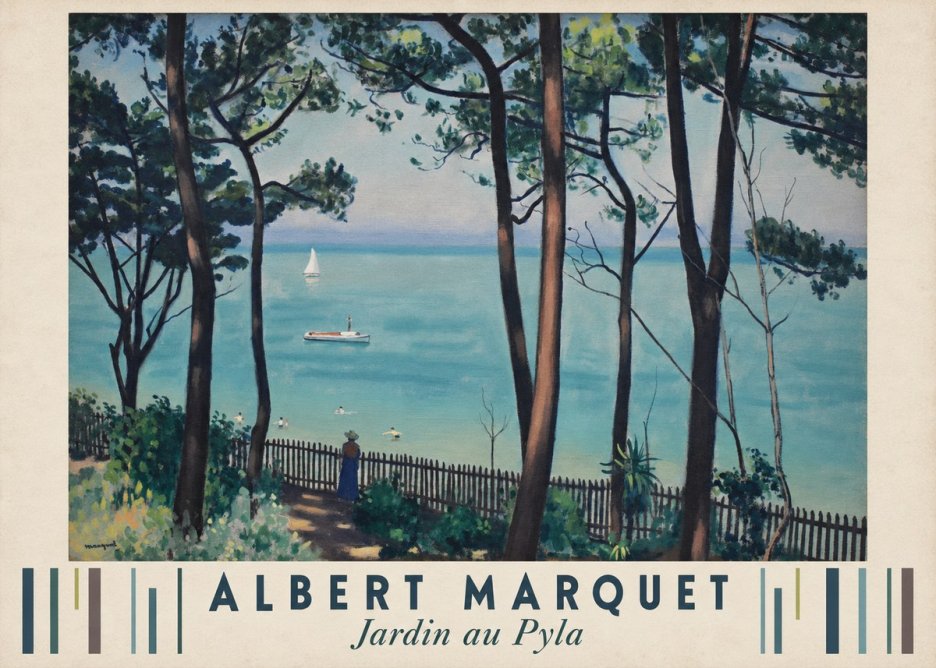 Albert Marquet Jardin Au Pyla No3 - Plakát