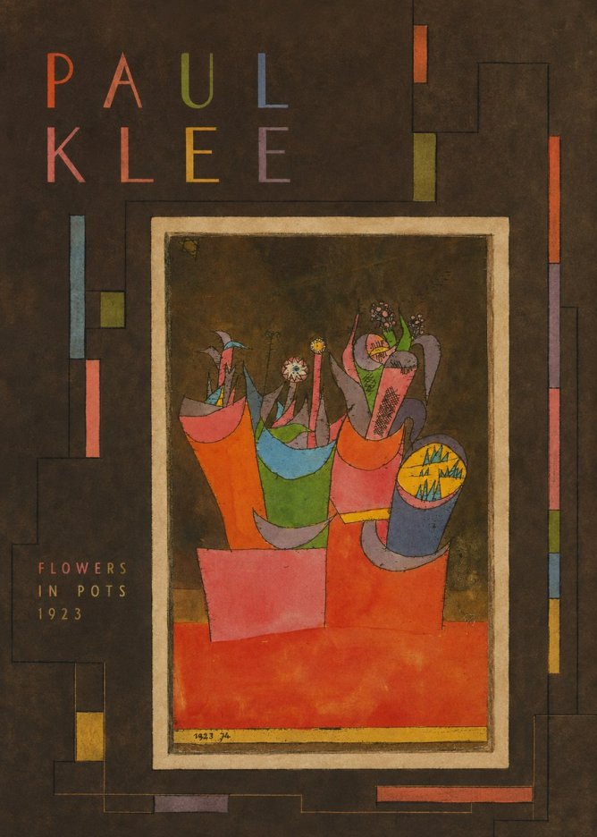 Paul Klee Flowers in Pots No3 - Plakát