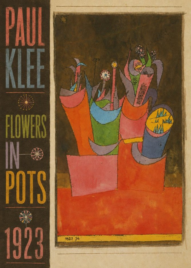 Paul Klee Flowers in Pots No5 - Plakát
