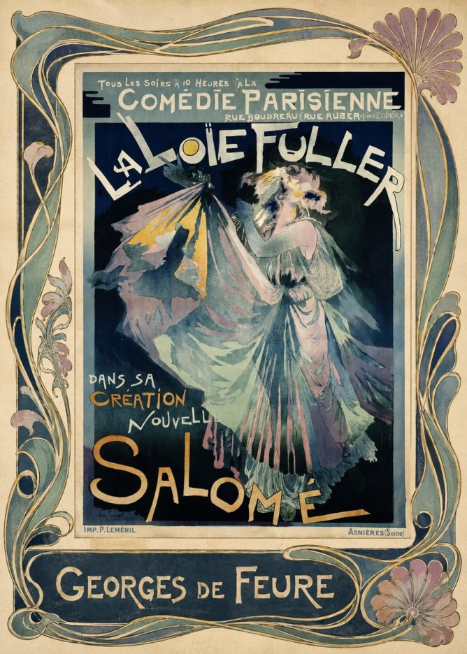 Georges de Feure La Loïe Fuller - Salomé I No1 - Plakát