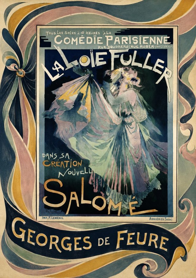 Georges de Feure La Loïe Fuller - Salomé I No5 - Plakát