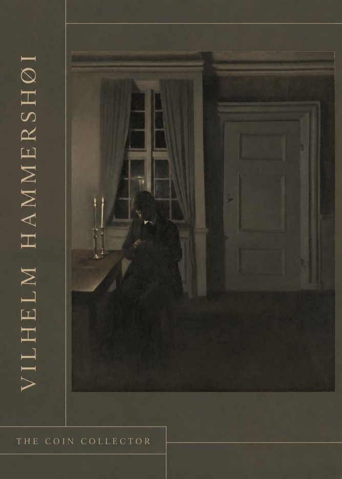 Vilhelm Hammershøi The Coin Collector No2 - Plakát