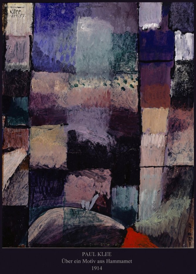 Paul Klee Über Ein Motiv Aus Hammamet No5 - Plakát