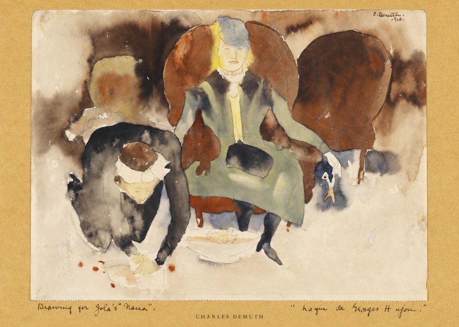 Charles Demuth Drawing for Zola's "Nana" No5 - Plakát