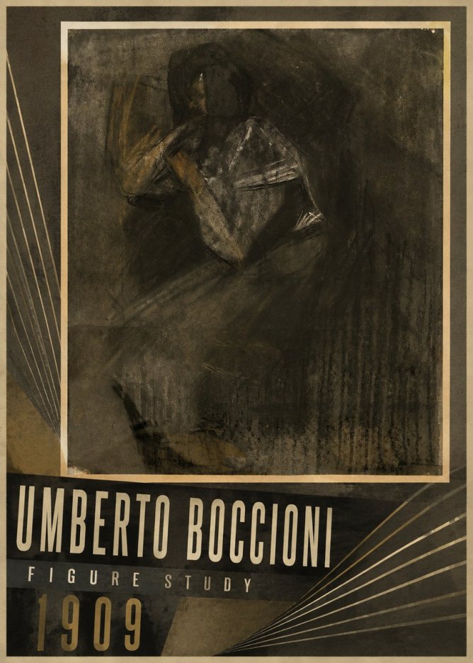 Umberto Boccioni Figure Study I No3 - Plakát
