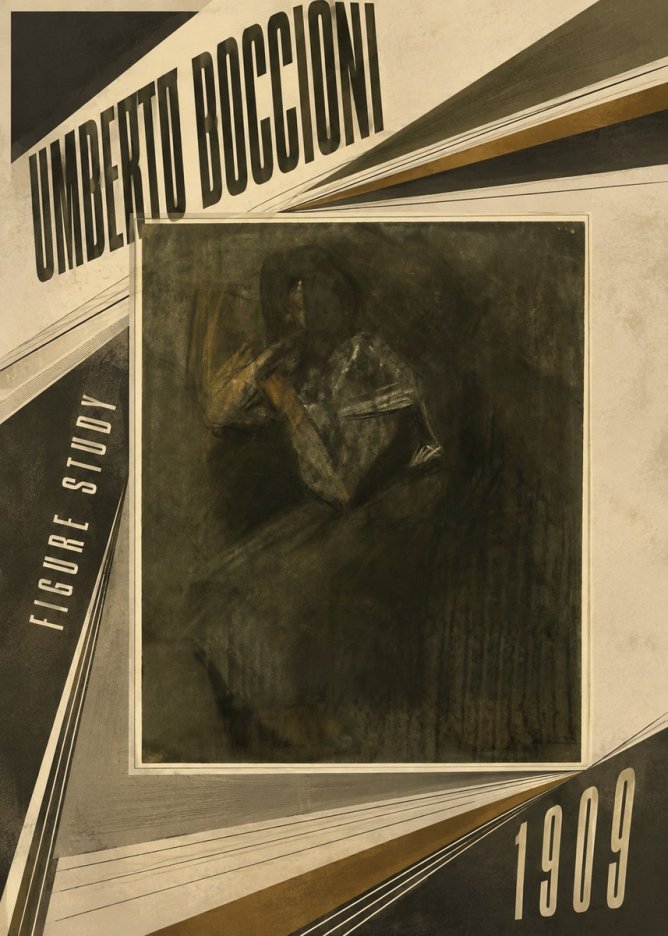 Umberto Boccioni Figure Study I No5 - Plakát