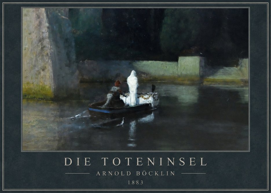 Arnold Böcklin Die Toteninsel IV No1 - Plakát