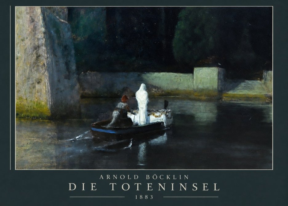 Arnold Böcklin Die Toteninsel IV No3 - Plakát