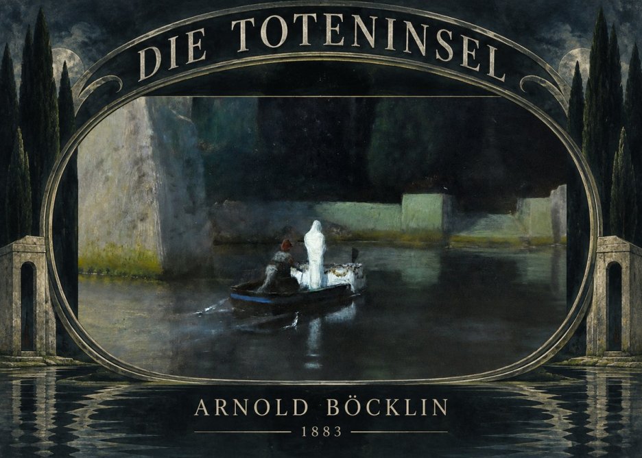 Arnold Böcklin Die Toteninsel IV No6 - Plakát