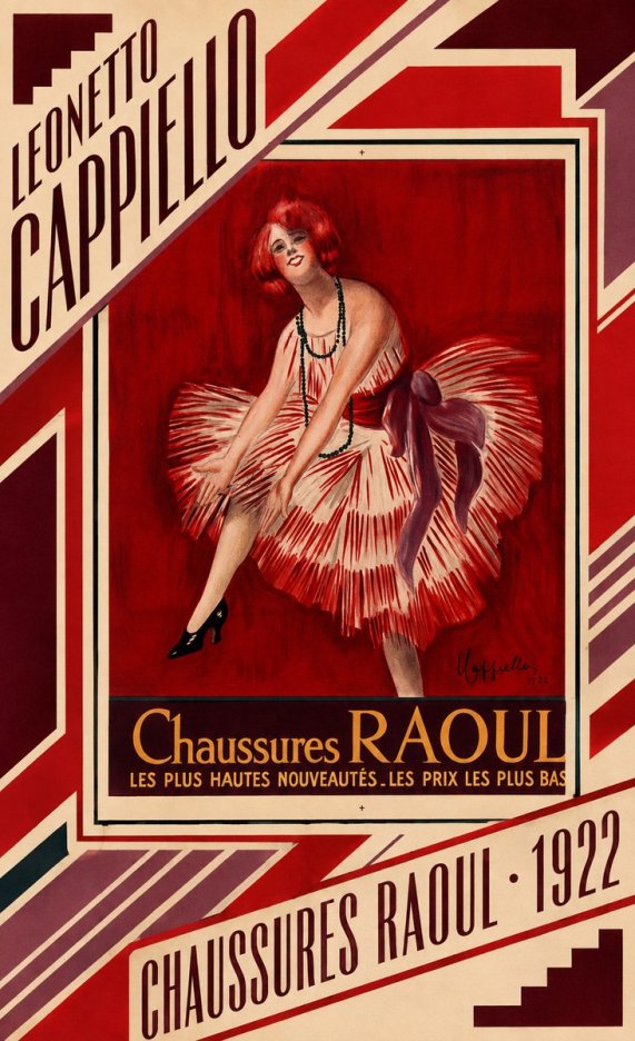 Leonetto Cappiello Chaussures Raoul No5 - Plakát