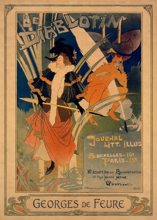 Georges de Feure Le Diablotin II No4 - Plakát