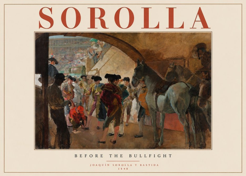 Sorolla Before the Bullfight No2 - Plakát