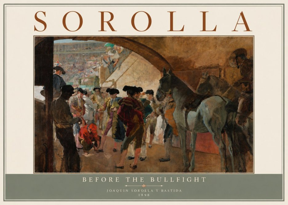 Sorolla Before the Bullfight No5 - Plakát