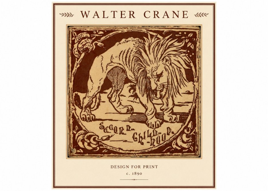 Walter Crane Sacred Childhood No1 - Plakát