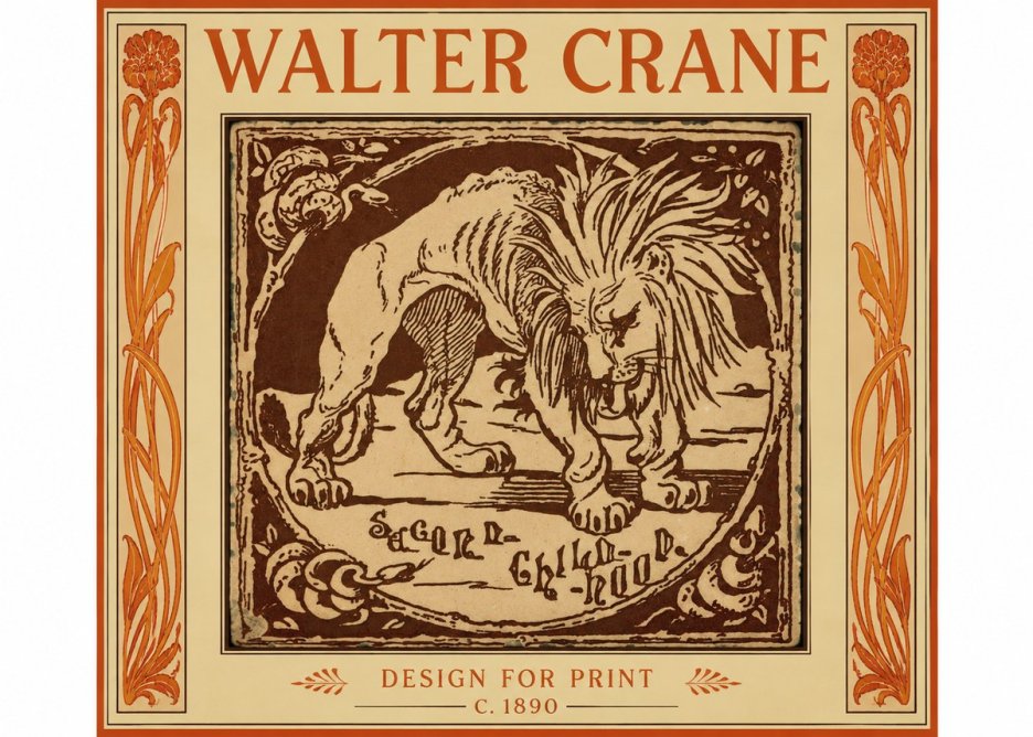 Walter Crane Sacred Childhood No3 - Plakát