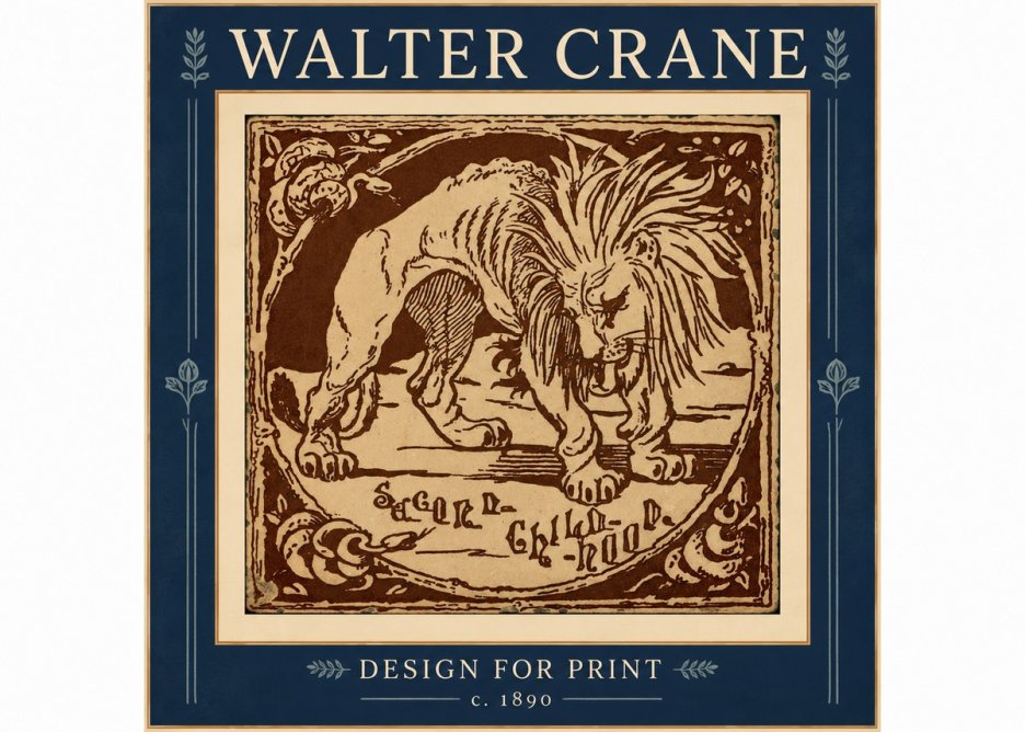 Walter Crane Sacred Childhood No4 - Plakát
