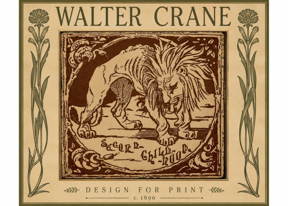 Walter Crane Sacred Childhood No5 - Plakát