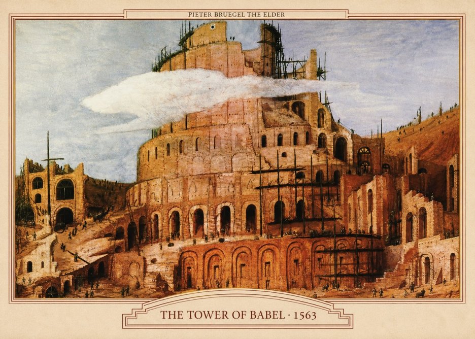 Pieter Bruegel The Tower of Babel XI No5 - Plakát