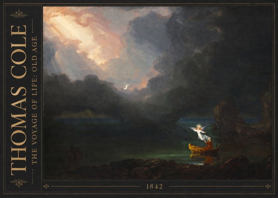 Thomas Cole The Voyage of Life: Old Age III No3 - Plakát