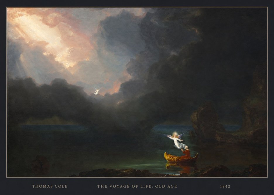 Thomas Cole The Voyage of Life: Old Age III No4 - Plakát