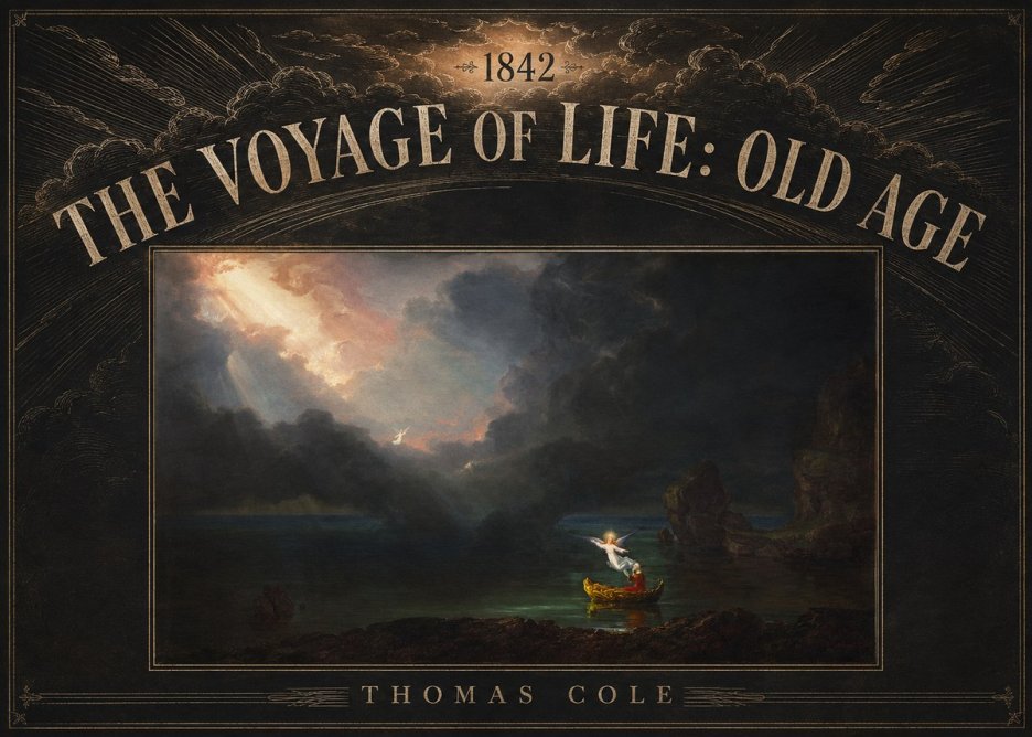 Thomas Cole The Voyage of Life: Old Age III No5 - Plakát