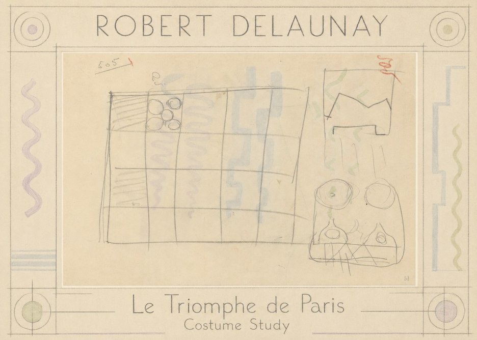 Robert Delaunay Le Triomphe De Paris - Costume Study No1 - Plakát